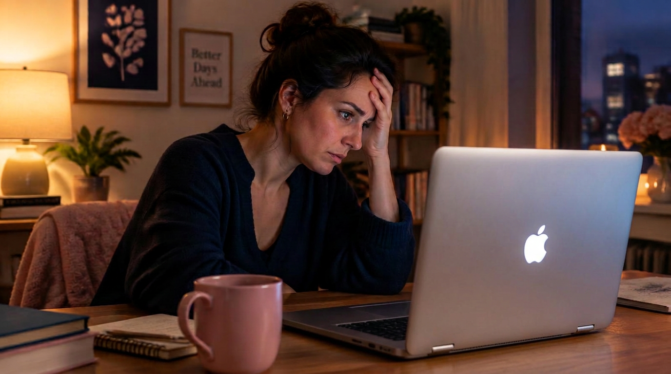 A job seeker working through a frustrating search